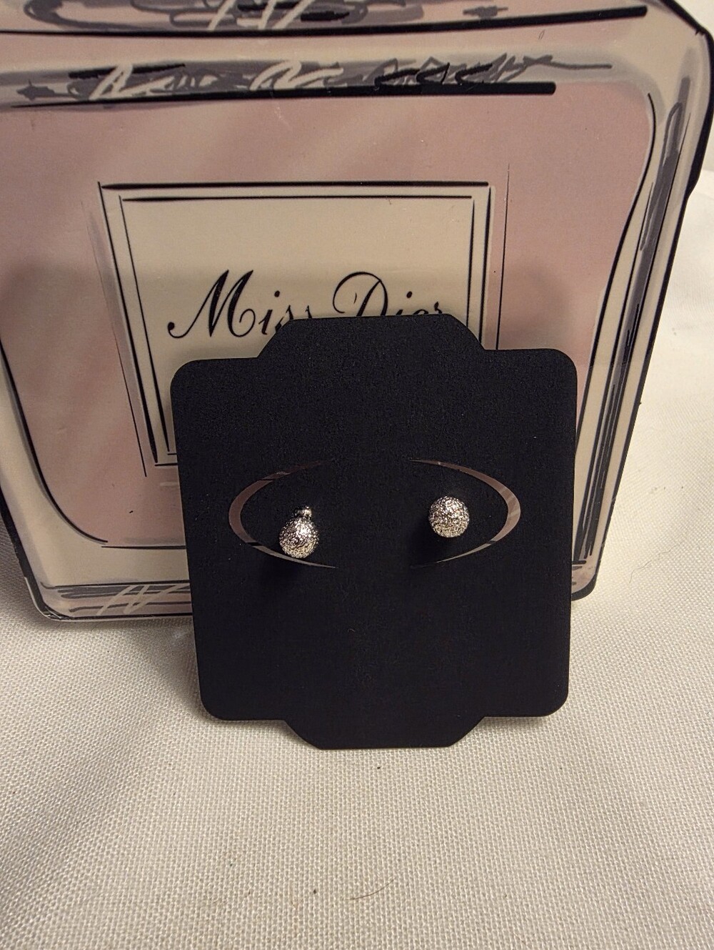 Crystal Ball Effect Stud Earrings